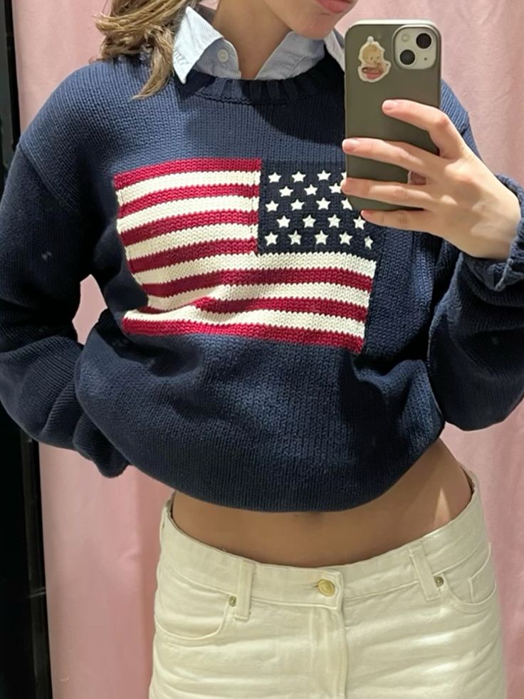 US Flag RL Sweater